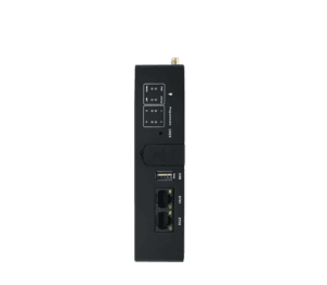 工业级AE510物联网网关，配备加固外壳和通信端口