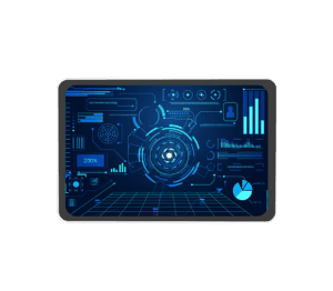 Front view of InPAD3101 industrial IoT edge computer showing ports and rugged enclosure